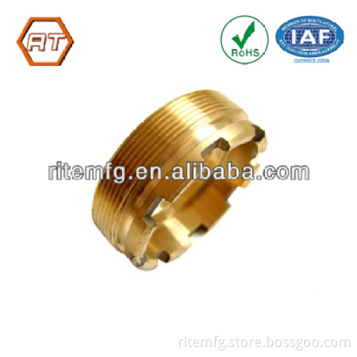 custom cnc machining turning brass part